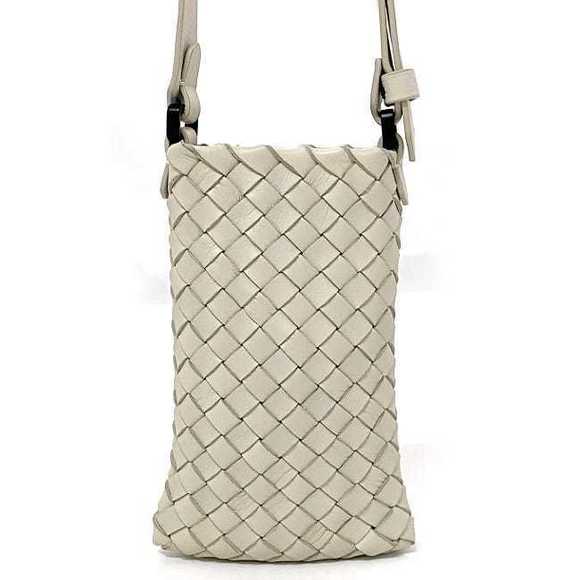 Bottega Veneta smartphones woven White Bag Intrecciato Beige pochette - Picture 3 of 9